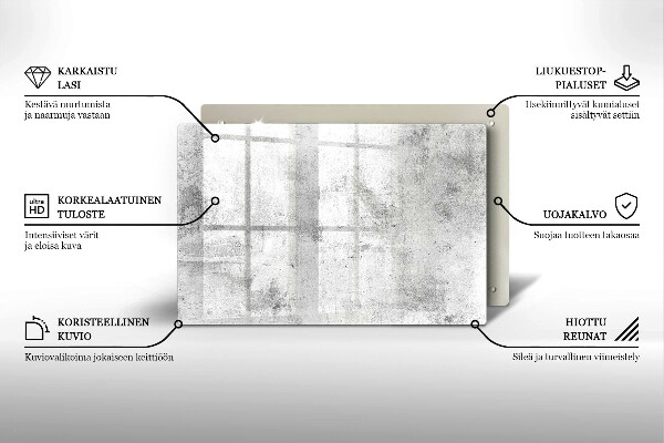 Posavaso de vidrio para velas Textura de hormigón