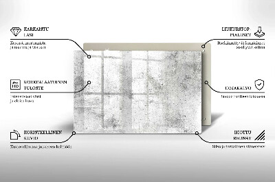 Posavaso de vidrio para velas Textura de hormigón