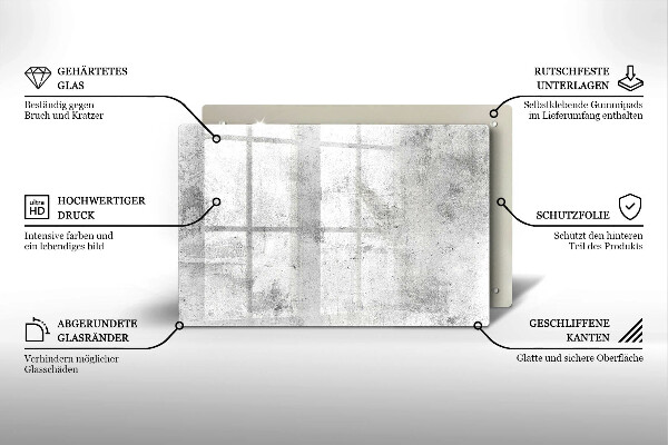 Posavaso de vidrio para velas Textura de hormigón