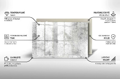 Posavaso de vidrio para velas Textura de hormigón