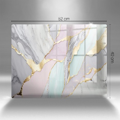 Posavaso de vidrio para velas funerarias Mármol pastel