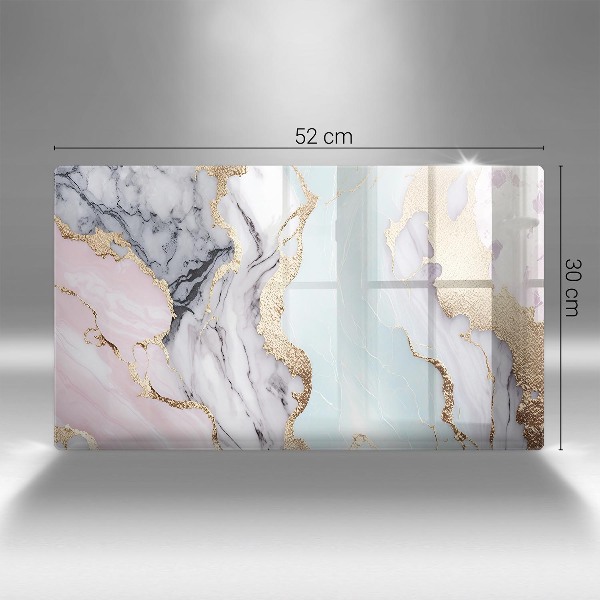 Posavaso de cristal para velas funerarias Mármol pastel