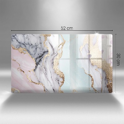 Posavaso de cristal para velas funerarias Mármol pastel