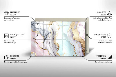 Dekoracyjna podstawka pod znicz Pastelowy marmur