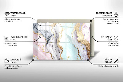 Posavaso de cristal para velas funerarias Mármol pastel