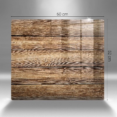 Posavaso de vidrio para velas funerarias Tableros con textura de madera