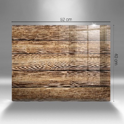 Posavaso de vidrio para velas funerarias Tableros con textura de madera