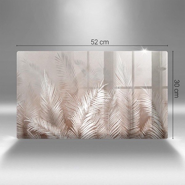 Posavaso de cristal para velas funerarias Vegetación de follaje bohemio