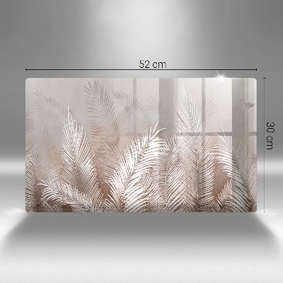 Posavaso de cristal para velas funerarias Vegetación de follaje bohemio