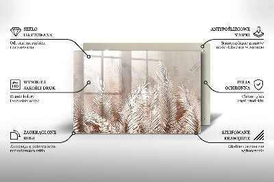 Posavaso de cristal para velas funerarias Vegetación de follaje bohemio