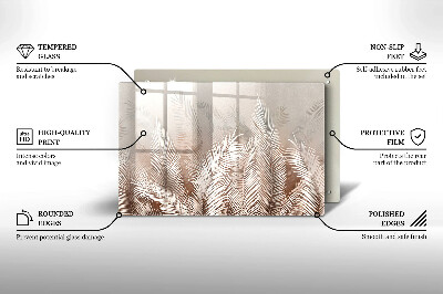 Posavaso de cristal para velas funerarias Vegetación de follaje bohemio