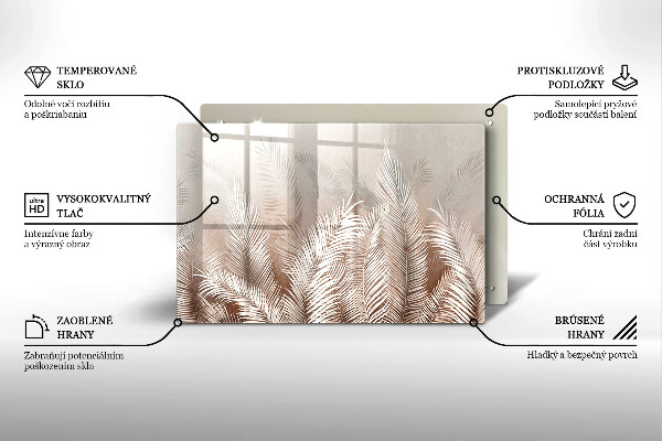 Posavaso de cristal para velas funerarias Vegetación de follaje bohemio