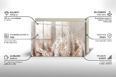 Posavaso de cristal para velas funerarias Vegetación de follaje bohemio