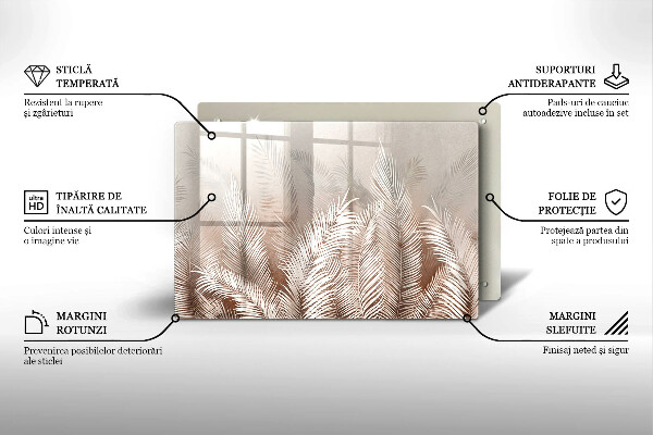 Posavaso de cristal para velas funerarias Vegetación de follaje bohemio