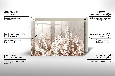 Posavaso de cristal para velas funerarias Vegetación de follaje bohemio