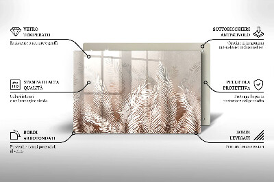 Posavaso de cristal para velas funerarias Vegetación de follaje bohemio