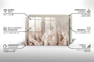 Posavaso de cristal para velas funerarias Vegetación de follaje bohemio