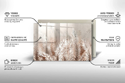 Posavaso de cristal para velas funerarias Vegetación de follaje bohemio