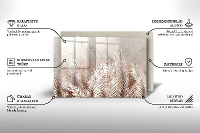 Posavaso de cristal para velas funerarias Vegetación de follaje bohemio