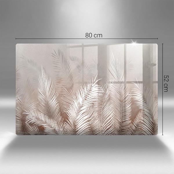 Posavaso de cristal para velas funerarias Vegetación de follaje bohemio