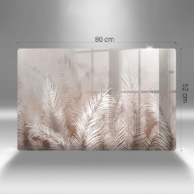 Posavaso de cristal para velas funerarias Vegetación de follaje bohemio