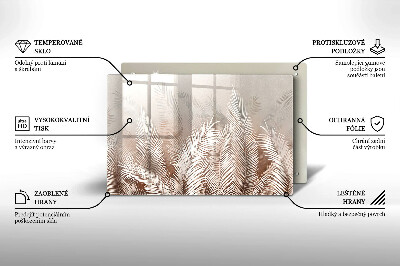 Posavaso de cristal para velas funerarias Vegetación de follaje bohemio