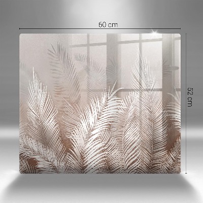 Posavaso de cristal para velas funerarias Vegetación de follaje bohemio