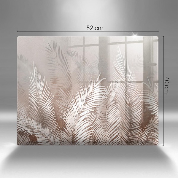 Posavaso de cristal para velas funerarias Vegetación de follaje bohemio