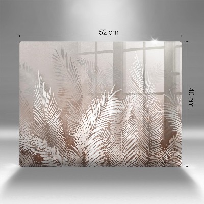 Posavaso de cristal para velas funerarias Vegetación de follaje bohemio