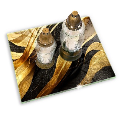 Posavaso de cristal para velas funerarias Abstracción elegante