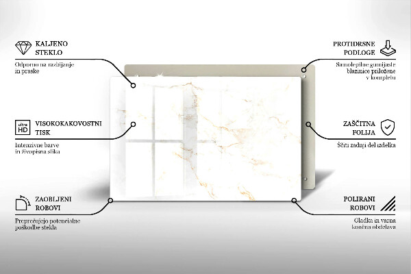 Posavaso de cristal para velas funerarias Elegante piedra de mármol