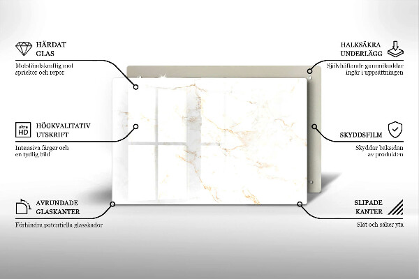 Posavaso de cristal para velas funerarias Elegante piedra de mármol