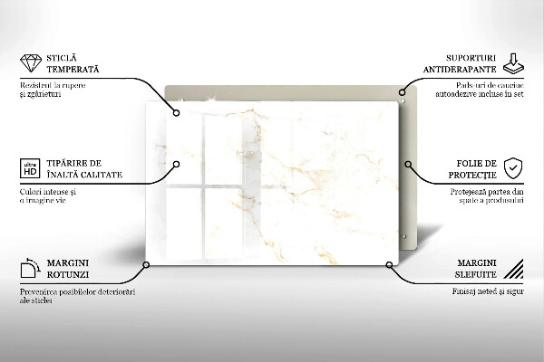 Posavaso de cristal para velas funerarias Elegante piedra de mármol