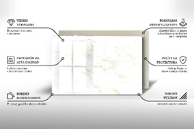 Posavaso de cristal para velas funerarias Elegante piedra de mármol