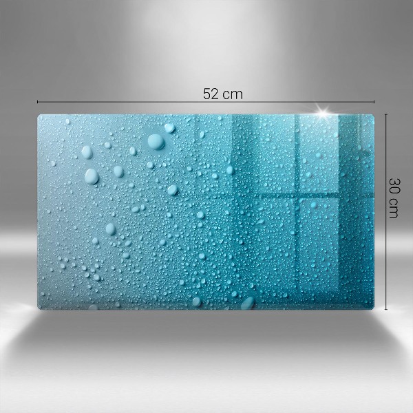 Posavaso de vidrio para velas Gotas de agua