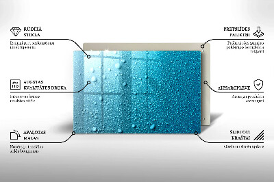 Posavaso de vidrio para velas Gotas de agua