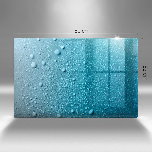 Posavaso de vidrio para velas Gotas de agua