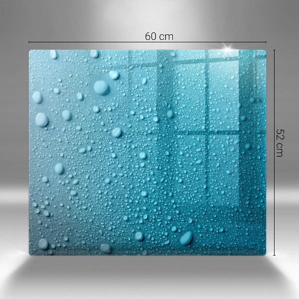 Posavaso de vidrio para velas Gotas de agua