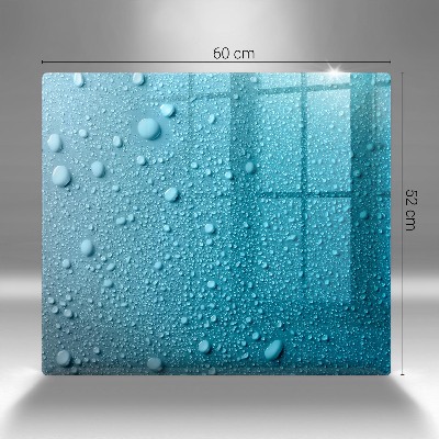 Posavaso de vidrio para velas Gotas de agua