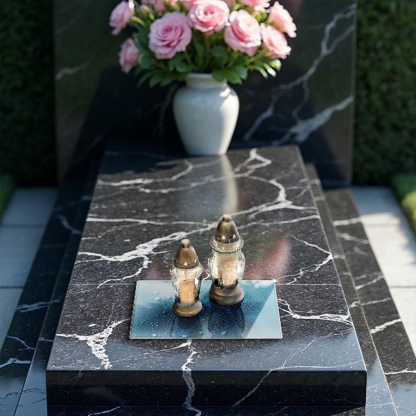 Posavaso de vidrio para velas Gotas de agua