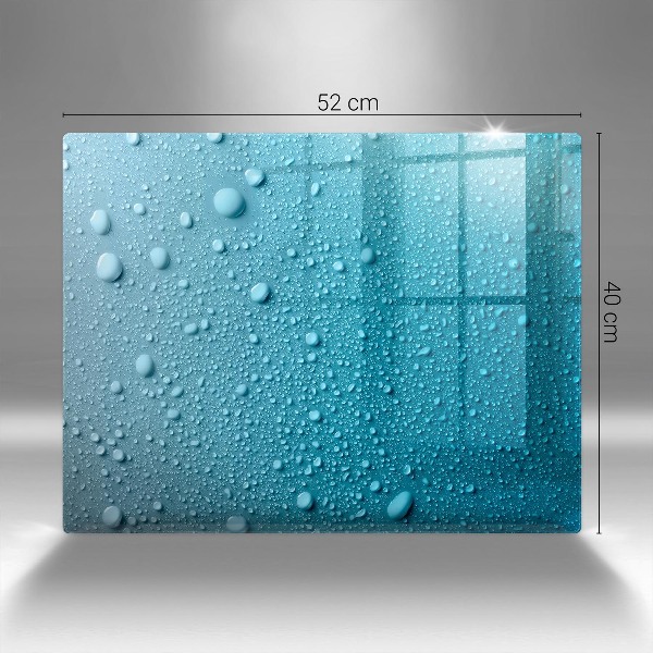 Posavaso de vidrio para velas Gotas de agua