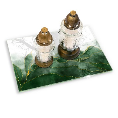 Posavaso de cristal para velas funerarias Naturaleza abstracta