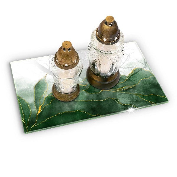 Posavaso de cristal para velas funerarias Naturaleza abstracta