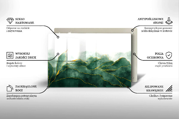 Posavaso de cristal para velas funerarias Naturaleza abstracta