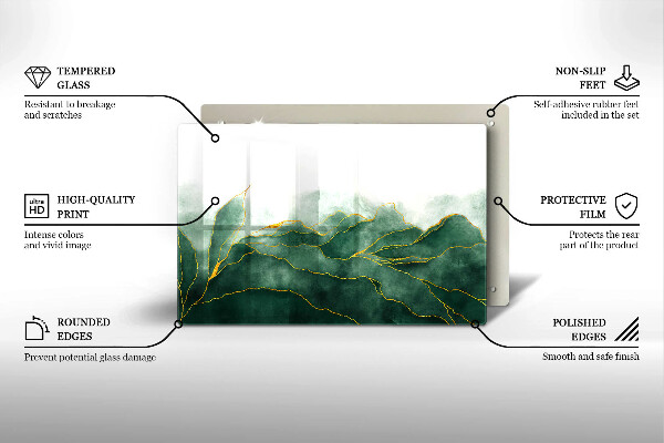 Posavaso de cristal para velas funerarias Naturaleza abstracta