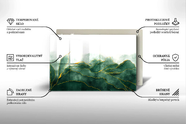 Posavaso de cristal para velas funerarias Naturaleza abstracta