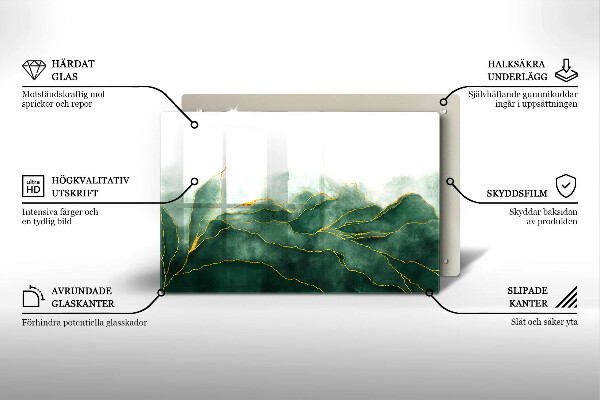 Posavaso de cristal para velas funerarias Naturaleza abstracta