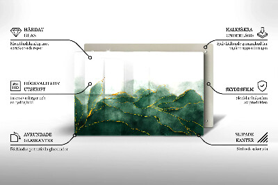 Posavaso de cristal para velas funerarias Naturaleza abstracta