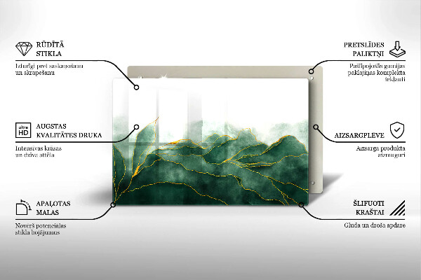 Posavaso de cristal para velas funerarias Naturaleza abstracta