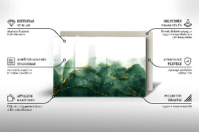 Posavaso de cristal para velas funerarias Naturaleza abstracta